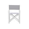 Set Tavolo Nettuno + 10 Sedie Regista Paros Alluminio Bianco