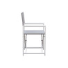 Set Tavolo Nettuno + 10 Sedie Regista Paros Alluminio Bianco