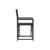 Set 4 sedie regista Paros alluminio antracite text nero giardino