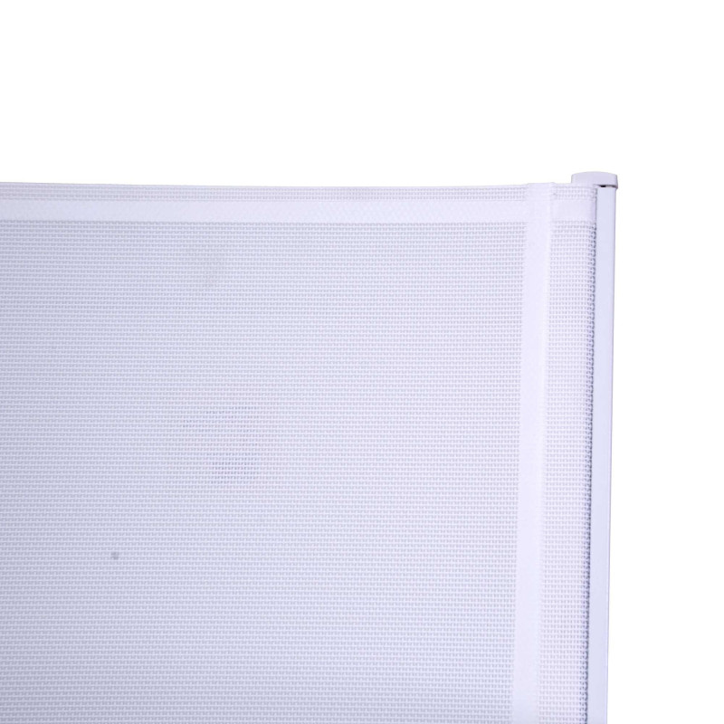 Poltrona alluminio bianca Sullivan con textilene 61x56x84 cm