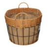 Cassetto Metallo Con Fodera Naturale Ovale Cm 45x35h25