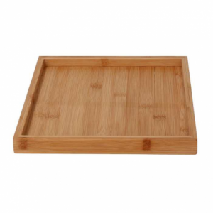Vassoio bambù naturale quadro cm25x25h2,5