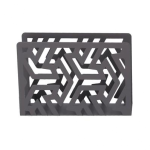 Zoom Portatovaglioli metallo frecce grigio rettangolare cm14,5x4x10