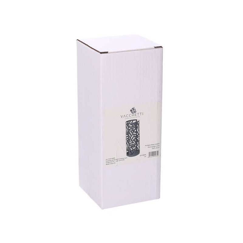 Portabicchiere metallo frecce grigio tondo cm ø8h20