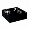 Portatovaglioli metallo gatti nero quadrato cm16,5x16,5h6