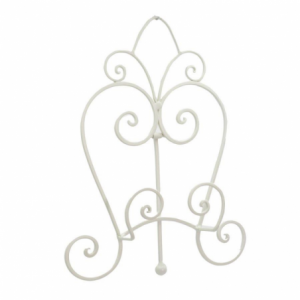 Leggio metallo bianco cm25,5x17h31