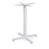 Base Tavolo Acciaio Peter Top Ghisa Bianco Cm 55x55h73