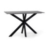 Consolle Metallo Top Pietra Sinterizzata Grigio Cm 120x45x76