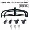 Base albero metallo con ruote cm 66