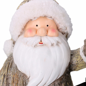 Zoom Babbo natale resina con lanterna grigiocm25,5x17h44