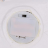Babbo natale led resina con bimba rossocm40x26h15