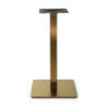 Base Tavolo Acciaio Leo Oro Quadro Cm 40x40h72 Tubo Cm 6x6