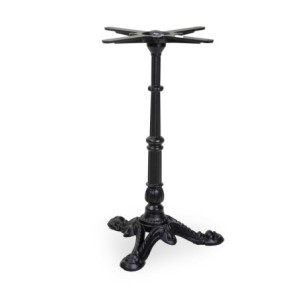 Base Tavolo Ghisa 3 Zampe Augustin Nero Cm 40x40h72