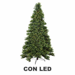 Albero monte Durando verde 1071 rami 370 LED cm ø107h180