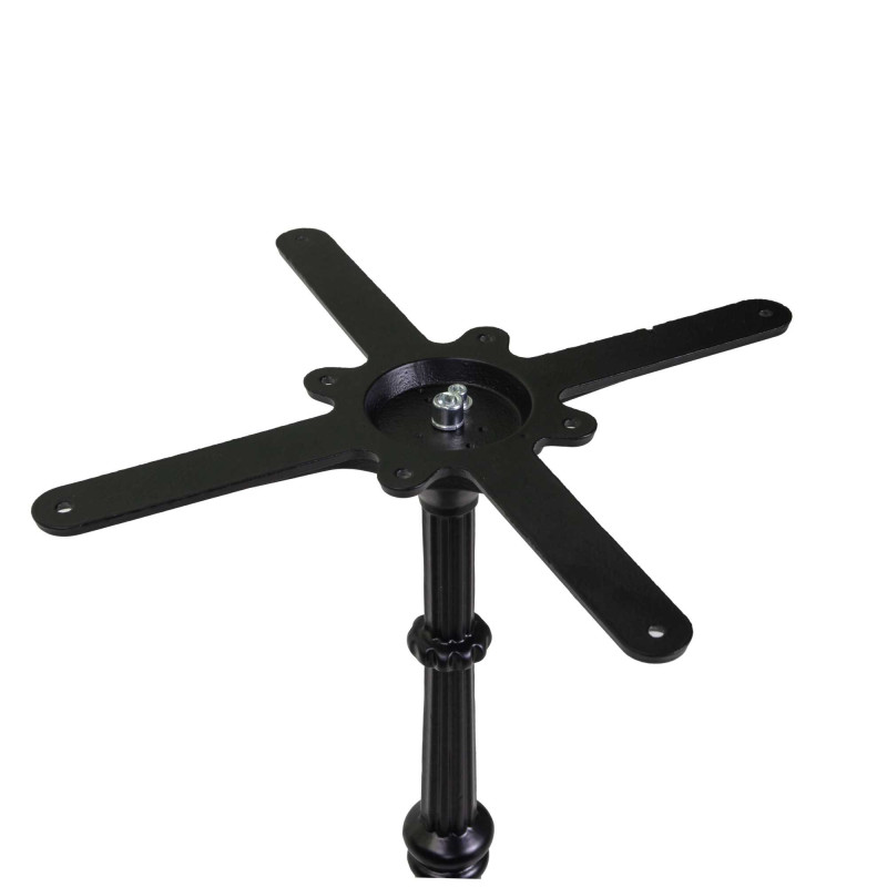 Base Tavolo Ghisa 3 Zampe Augustin Nero Cm 40x40h72