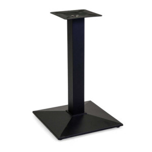Base Tavolo Piramide Acciaio Nero Quadro Cm 45x45h72