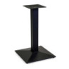 Base Tavolo Piramide Acciaio Nero Quadro Cm 45x45h72