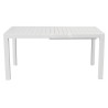 Tavolo alluminio allungabile Giacinto bianco 100-150x150 Moia