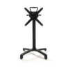 Base Tavolo Alluminio Ronan Autolivellante Ribaltabile Impilabile Nero cm 67x67h72