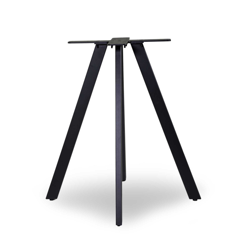 Base Tavolo Acciaio Ronny Nero Cm 69x69h72