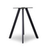 Base Tavolo Acciaio Ronny Nero Cm 69x69h72