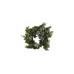 Coroncina plastica bianco tondo cm ø40