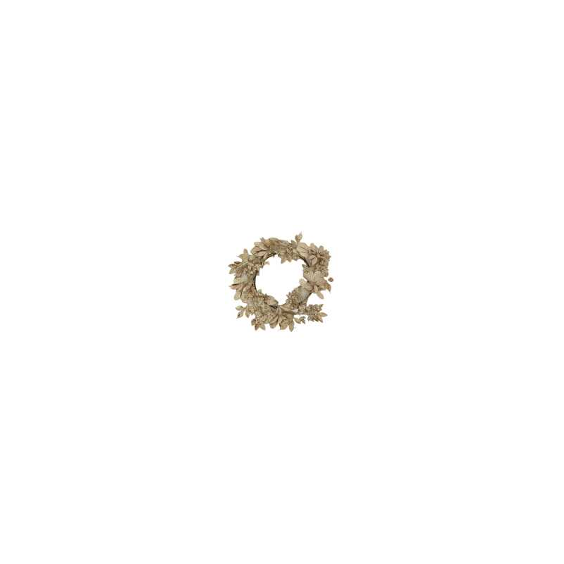 Coroncina plastica champagne cm ø38