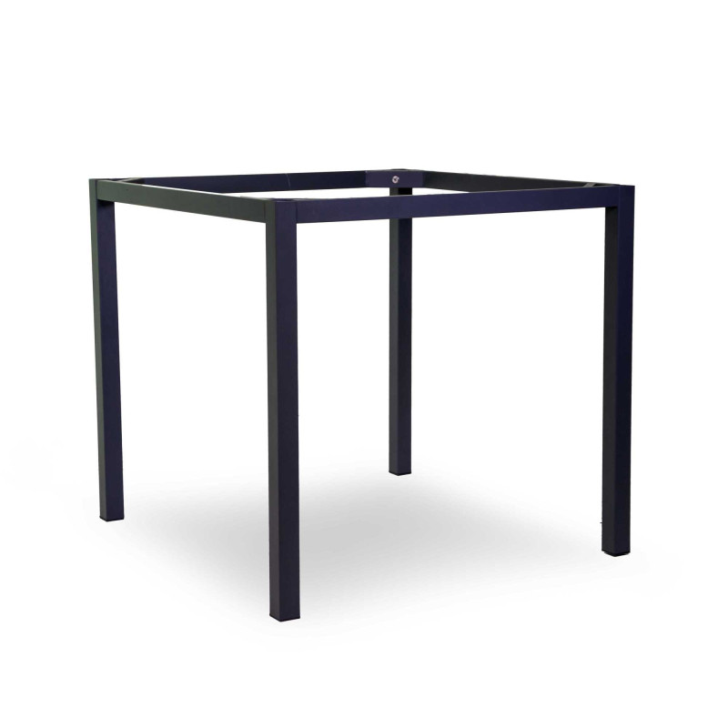Base Tavolo Alluminio Pecos Antracite Quadro Smontata Cm 68x68h73