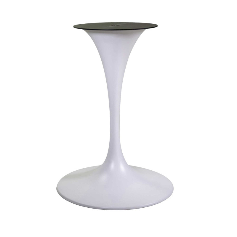 Base Tavolo Acciaio Percy Bianco Tondo Cm ø50h73,5
