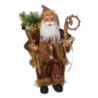 Babbo natale tessuto oro e marrone cmh45