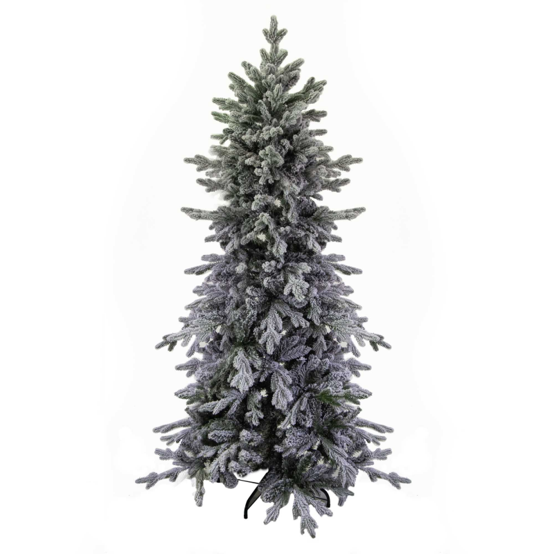 Albero Grinch slim innevato verde 1844 rami cm ø110h180