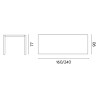 Tavolo alluminio allungabile Naxos antracite 160-240x90 Moia