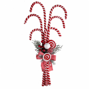 Caramella plastica bastoncini di zucchero rosso cmh60