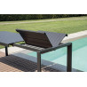 Tavolo alluminio allungabile Naxos antracite 160-240x90 Moia