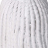 Portacandele resina nappina bianco cm ø14h25,6