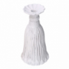 Portacandele resina nappina bianco cm ø14h25,6