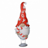 Gnomo metallo con bastoncino di zucchero rosso cm 31x12,7h84,5