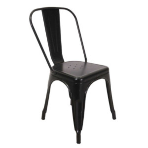 Sedia Ferro New Bristol Nero Cm 43x43h45/84