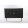 Mobile Legno Bengala Nero Top Marmo Cm 120x38h85