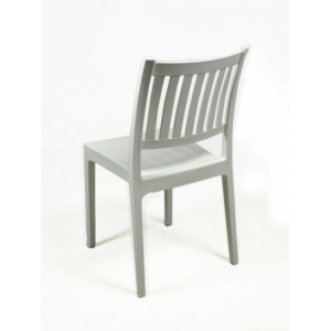 Zoom Sedia plastica stampata minerva bianca cm52x46h87