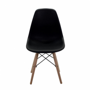 Zoom Sedia resina legno nero cm 51x46h42,5/82