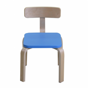 Zoom Sedia bimbi legno blu cm 36x31h30/51