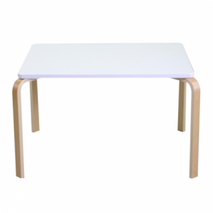 Zoom Tavolino bimbi legno bianco rettangolare cm 80x60h50