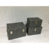 Baule ecopelle 1-3 grigio cm80x50h30,5