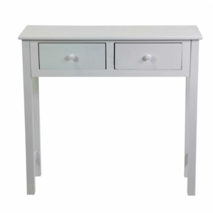 Zoom Mobiletto Eleonora consolle bianco 2 cassetti cm 80x30h74