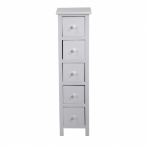 Zoom Mobiletto Eleonora bianco 5 cassetti cm 25x28h92