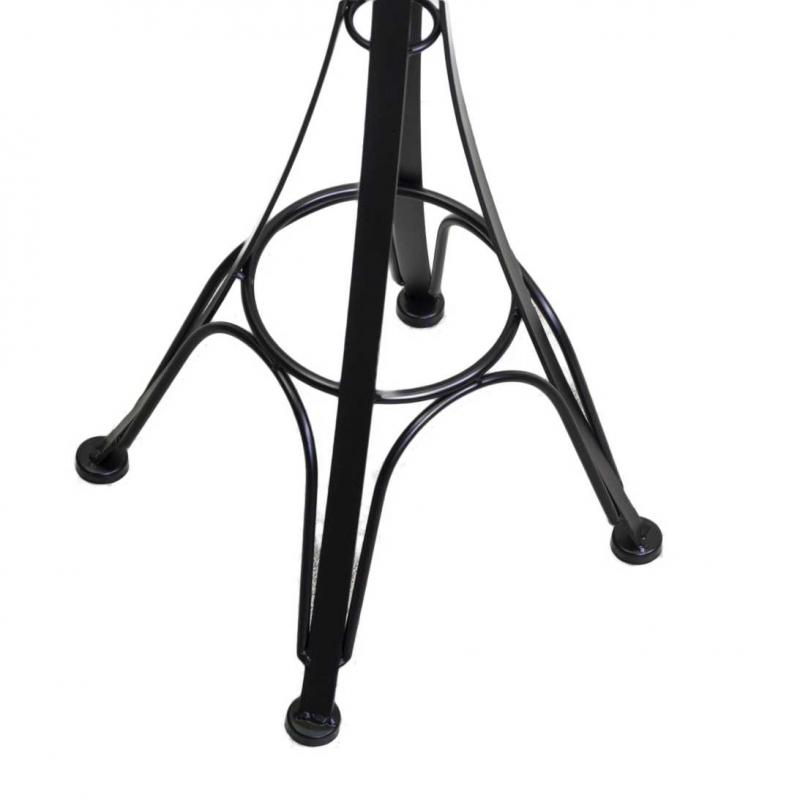 Posacenere a stelo metallo nero cm34x34h116 da esterno