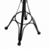 Posacenere a stelo metallo nero cm34x34h116 da esterno