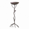 Posacenere metallo marrone ramo con uccellino cm37x35h95