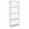 Scaffale metallo milena 4 piani bianco cm59x29h158